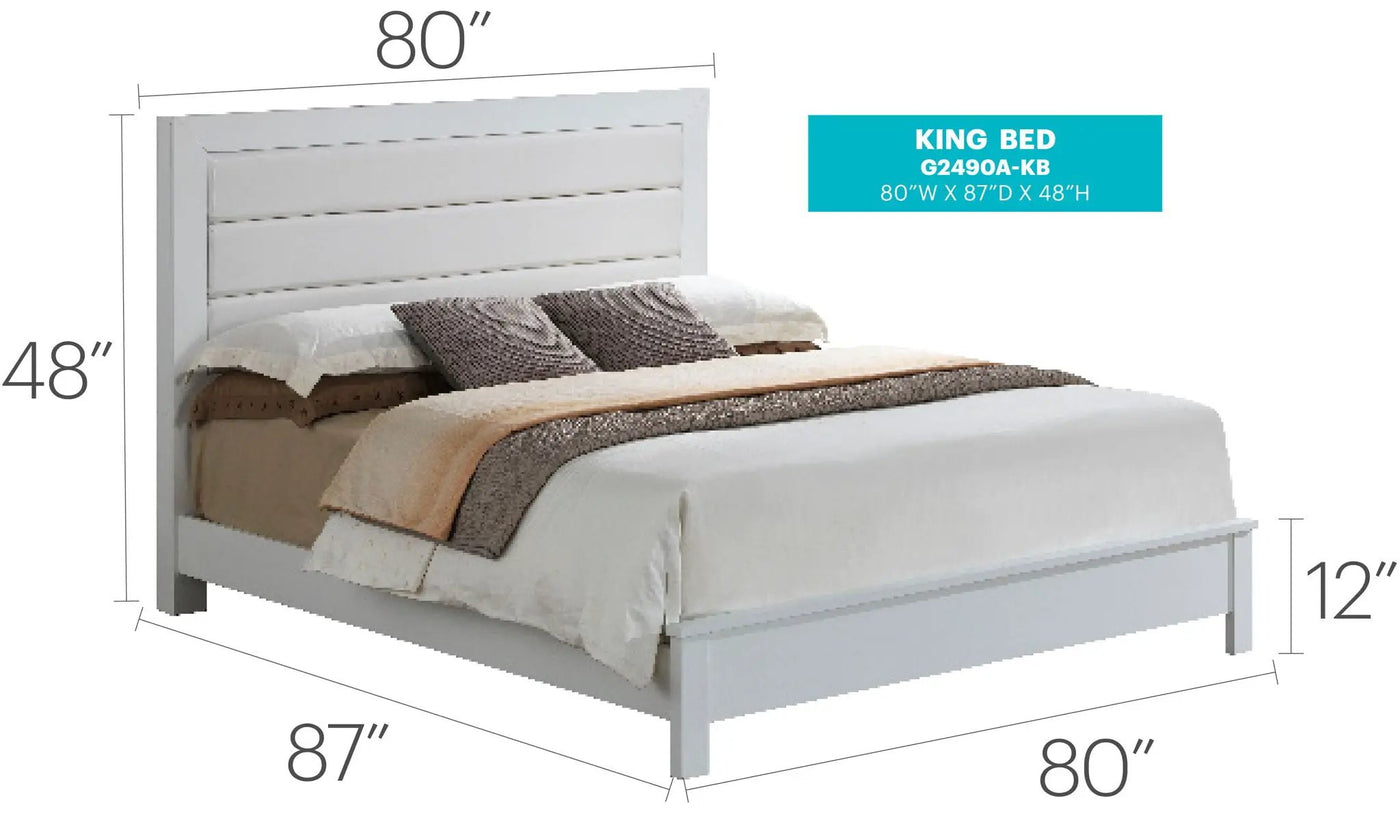 Transitional Modern Design Bed by HouseOfZazla