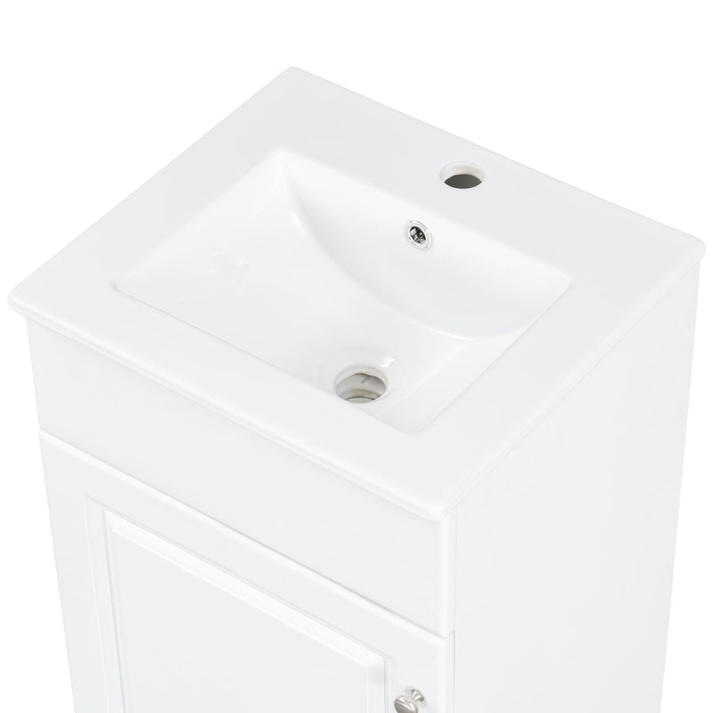 Bathroom Vanity With Sink, Cabinet With Adjustable Shelf