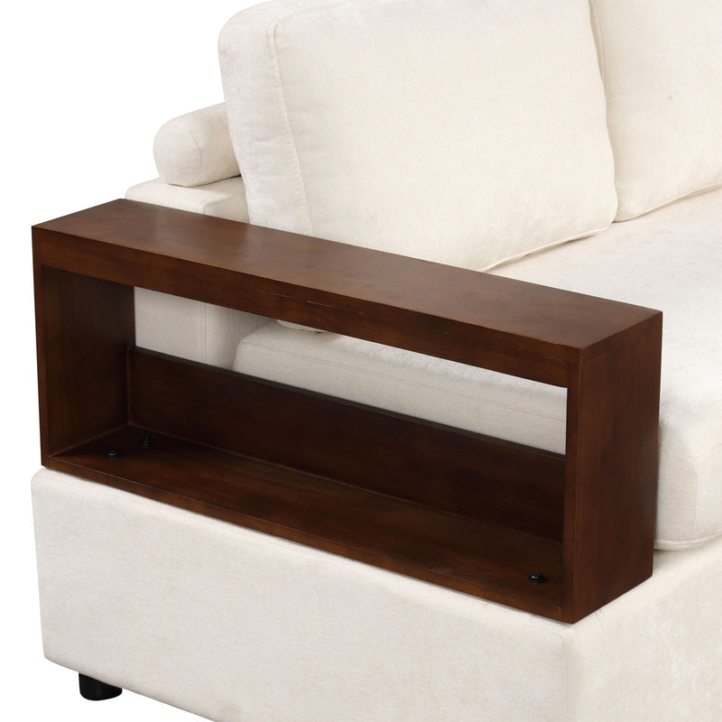 Sectional Sofa Upholstered Sofa Couch With Reversible Armrests For Living Room by HouseOfZazla