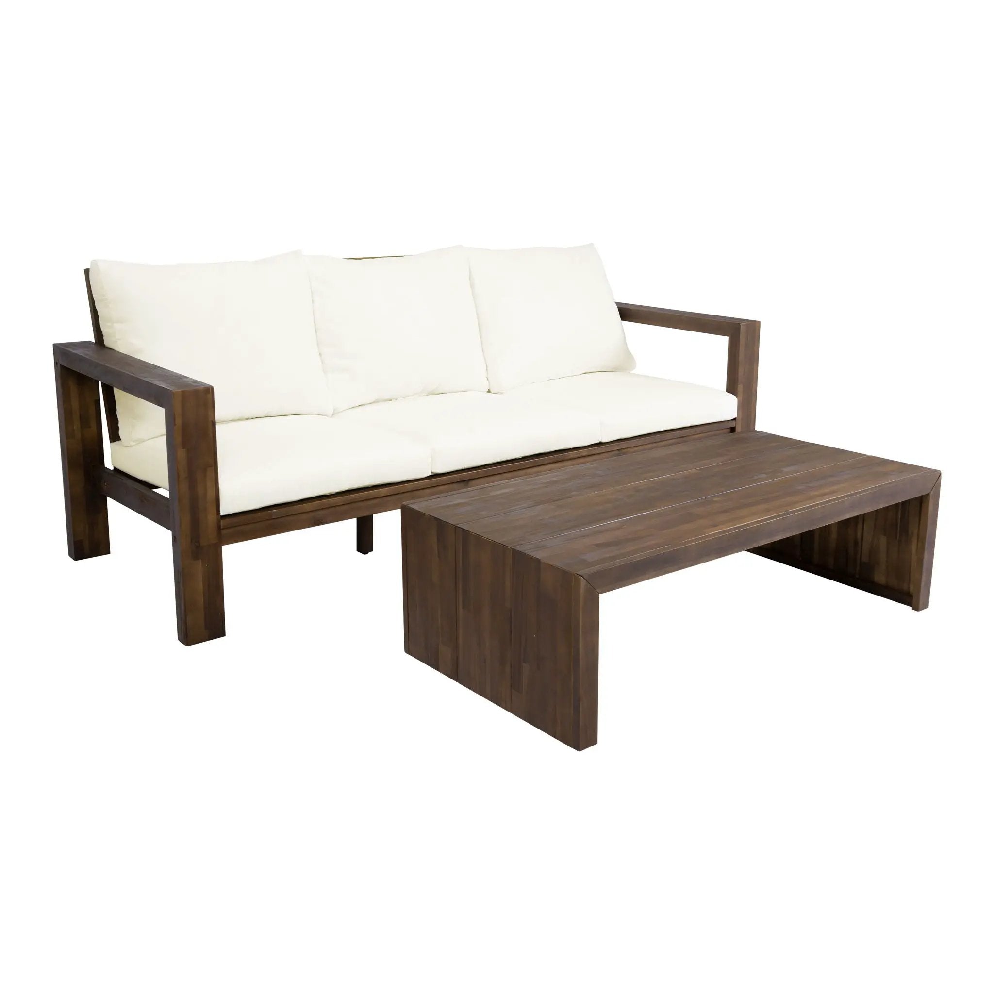 3 Seater Patio Set, Outdoor Sofa & Coffee Table Set by HouseOfZazla