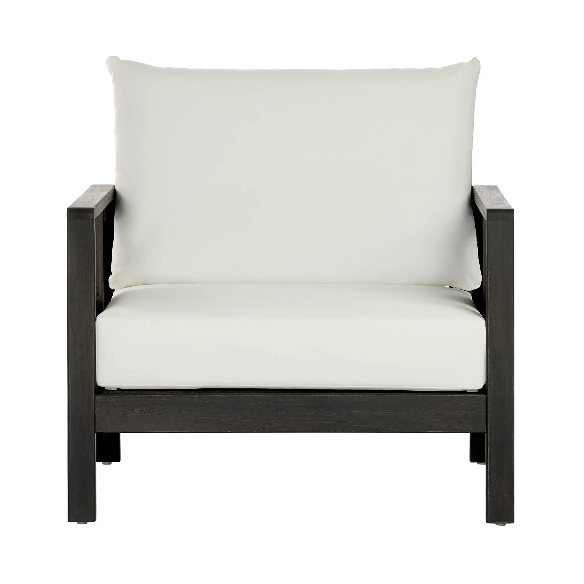 Outdoor Club Chair with Acacia Wood Frame by HouseOfZazla