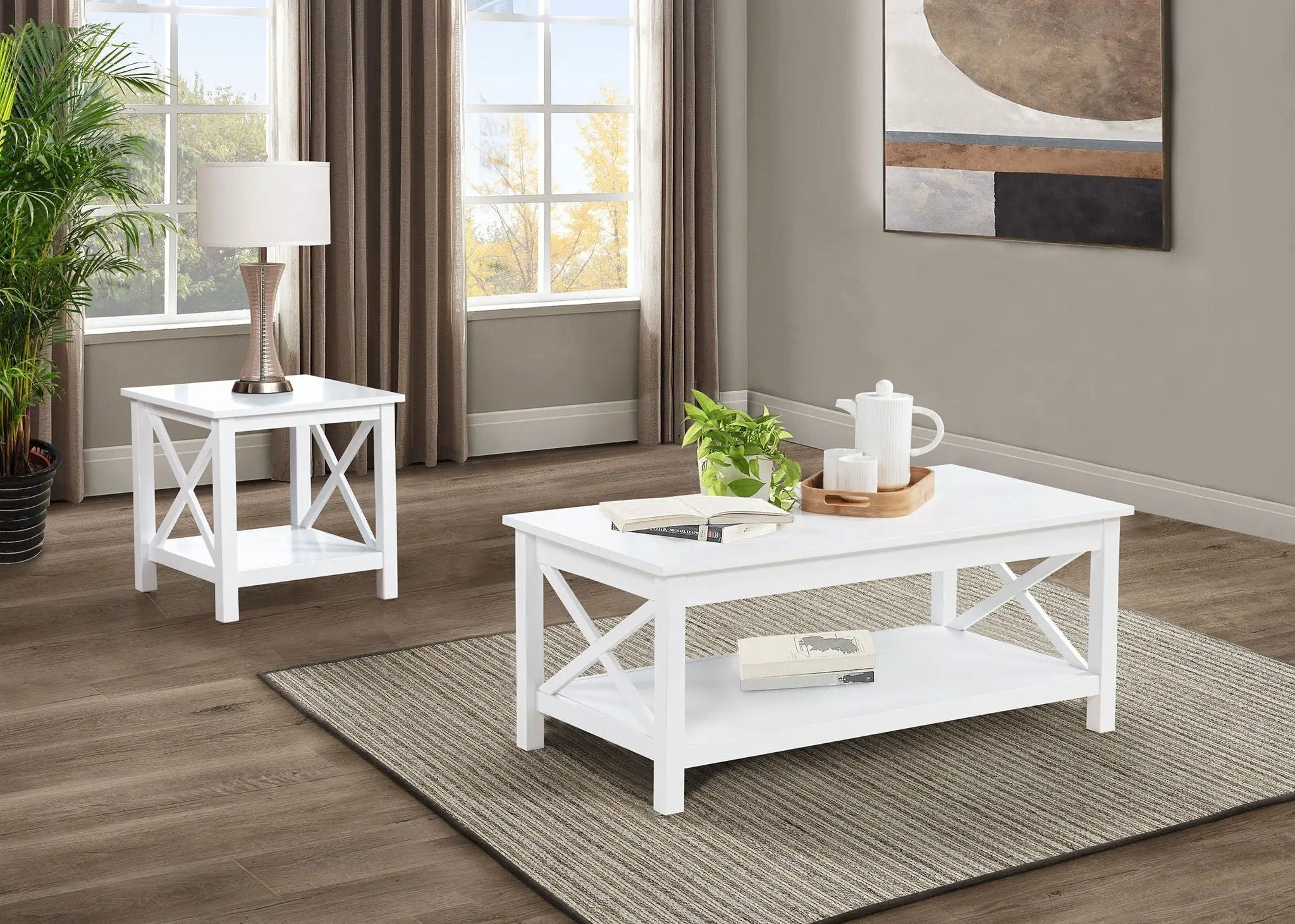 Skyview 44-inch Rectangular Lift Top Coffee Table White by Unique Piece Furniture