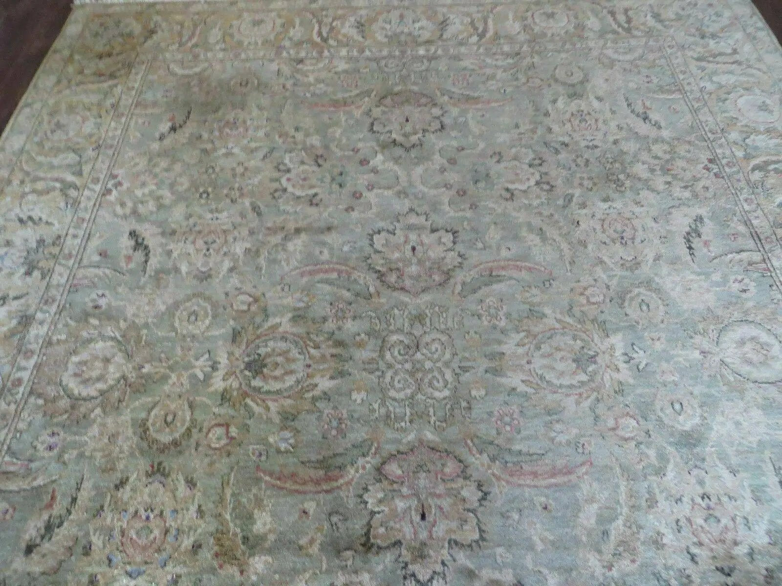8' X 10' Vintage Handmade India Floral Oriental Top Quality Jaipur Tea Wash by Jewel Rugs