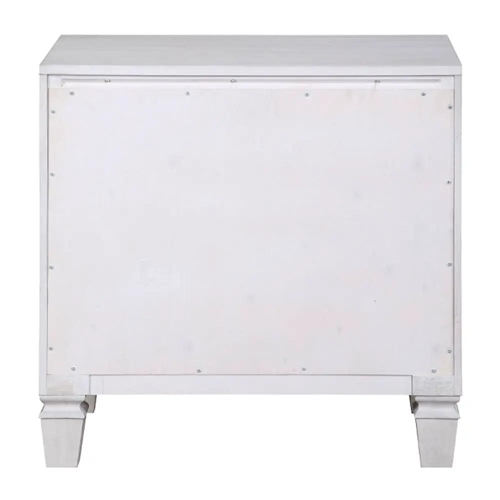Katia - Nightstand - Rustic Gray & Weathered White by Unique Piece Furniture