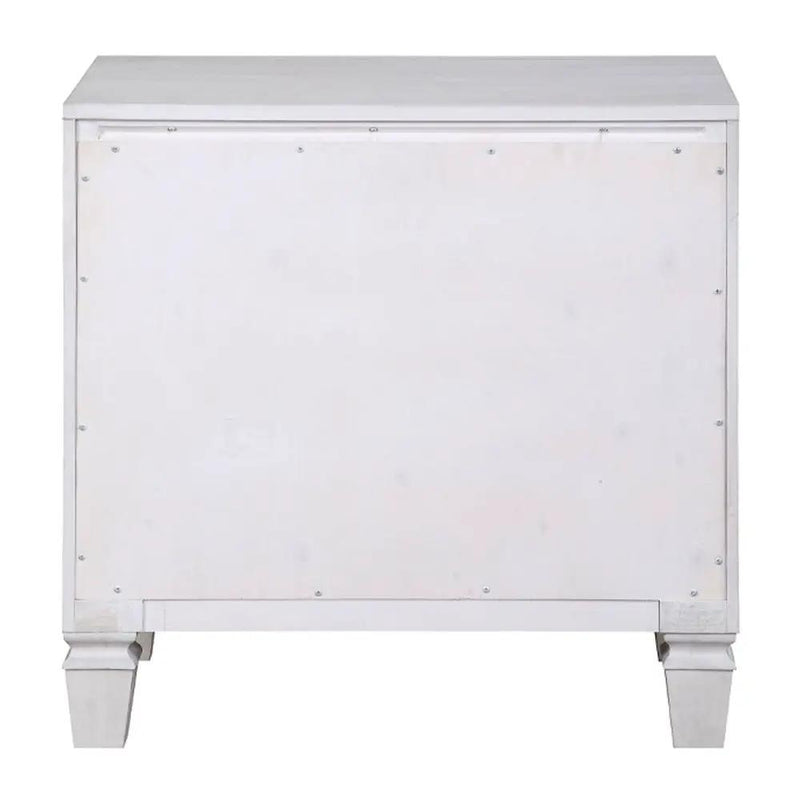 Katia - Nightstand - Rustic Gray & Weathered White by Unique Piece Furniture
