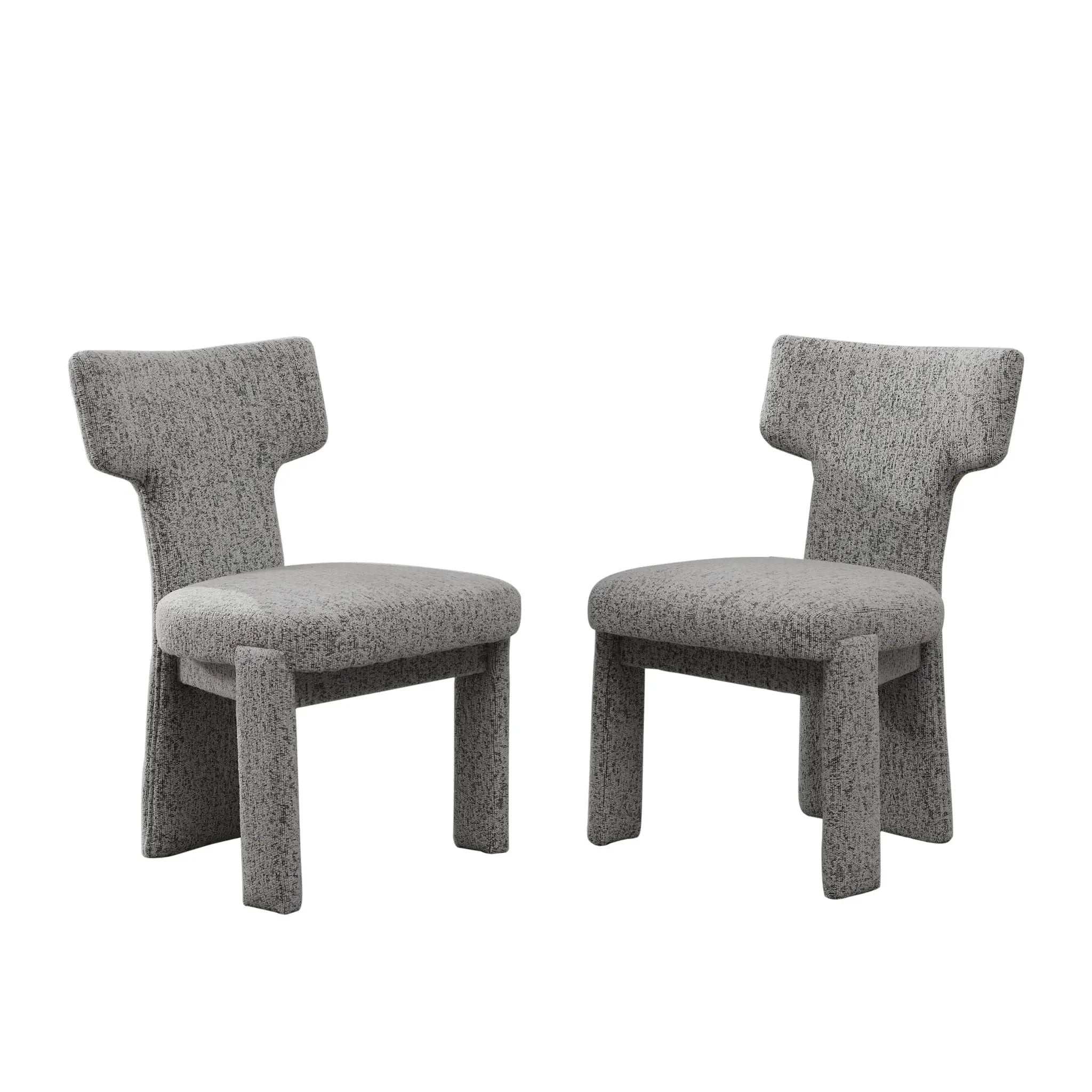 Armless Curved Back Accent Chairs by Unique Piece Furniture