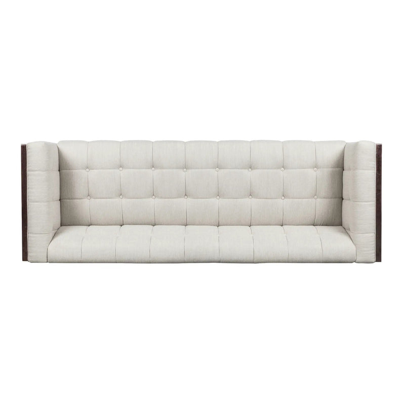 Contemporary Mid-Century Charm 3 Seater Sofa With Button Tufted Waffle Stitching