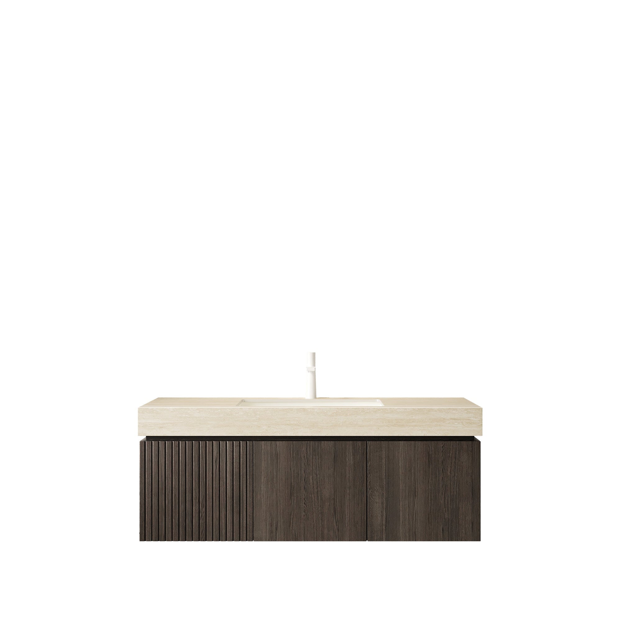 MURI 48" Bathroom Vanity & Sink with Floating Plywood Storage by HouseOfZazla