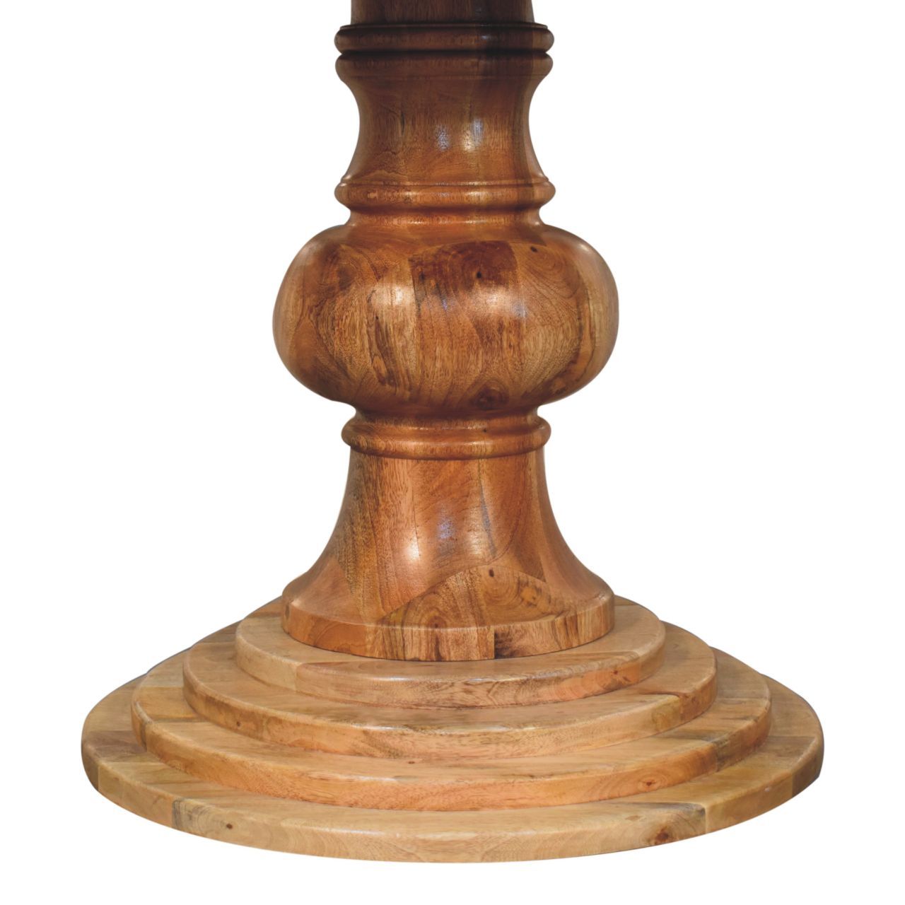Round Turned Dining Table - Oak by HouseOfZazla