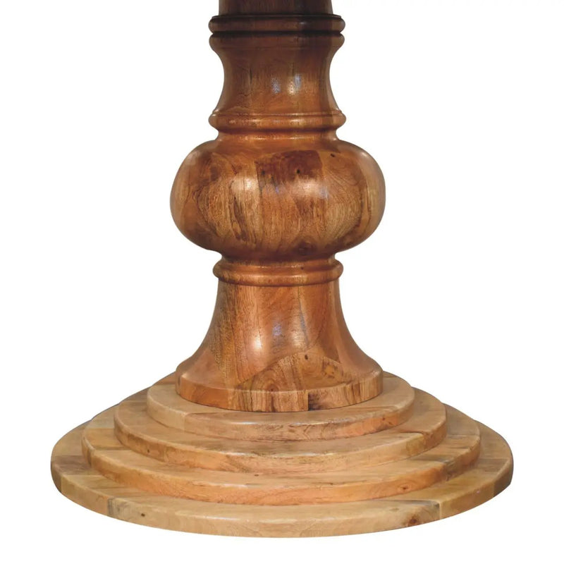 Round Turned Dining Table - Oak by HouseOfZazla