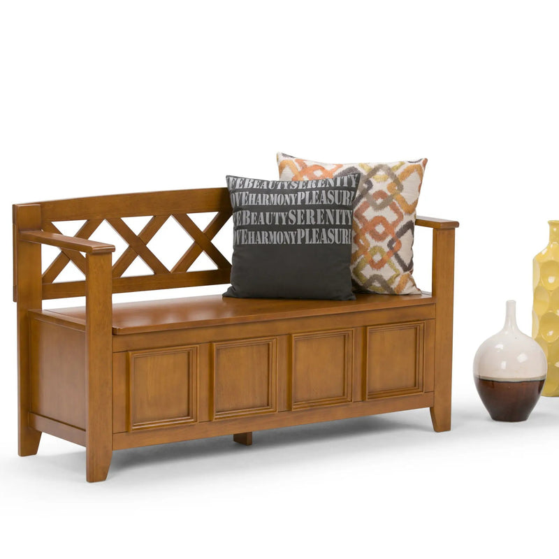 Amherst - Handcrafted Entryway Storage Bench by HouseOfZazla