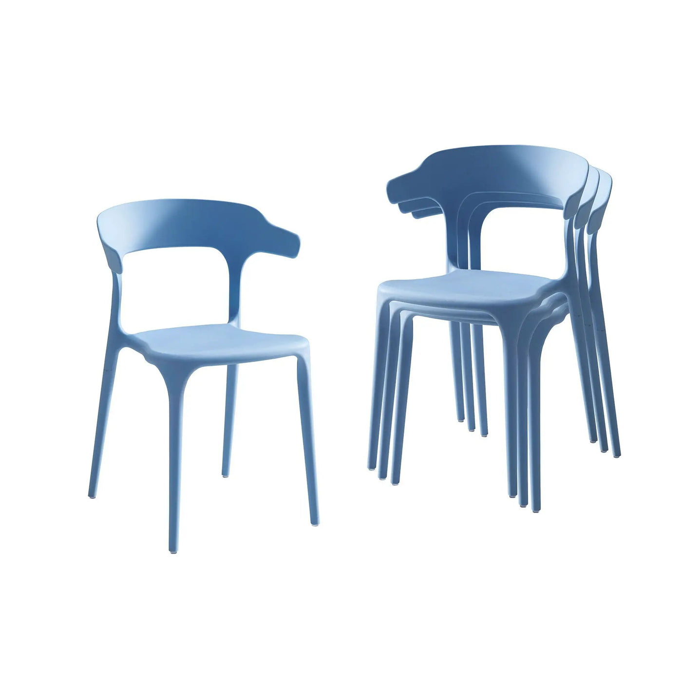 Stackable Chairs (Set of 4) by Unique Piece Furniture