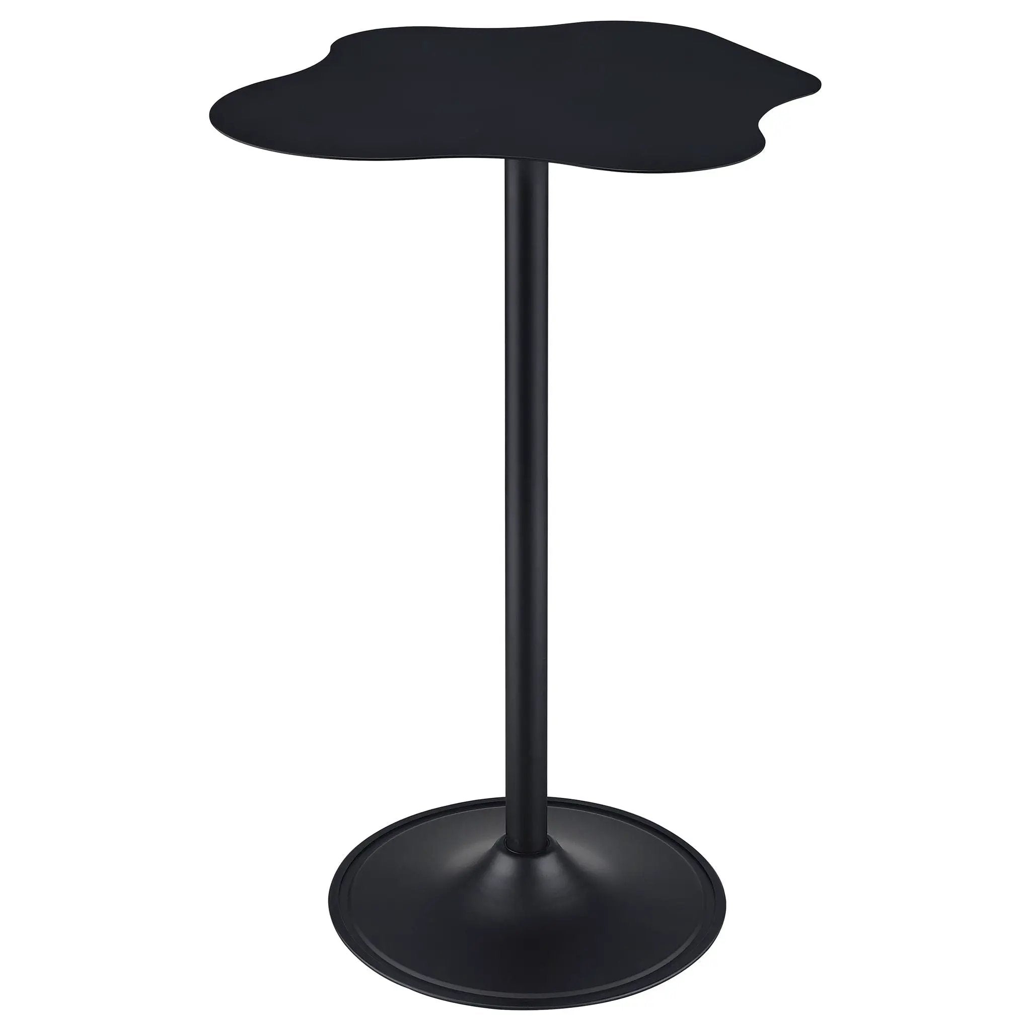 Keanu Curved 29-inch Cloud-Shaped Bistro Bar Table Black by Unique Piece Furniture
