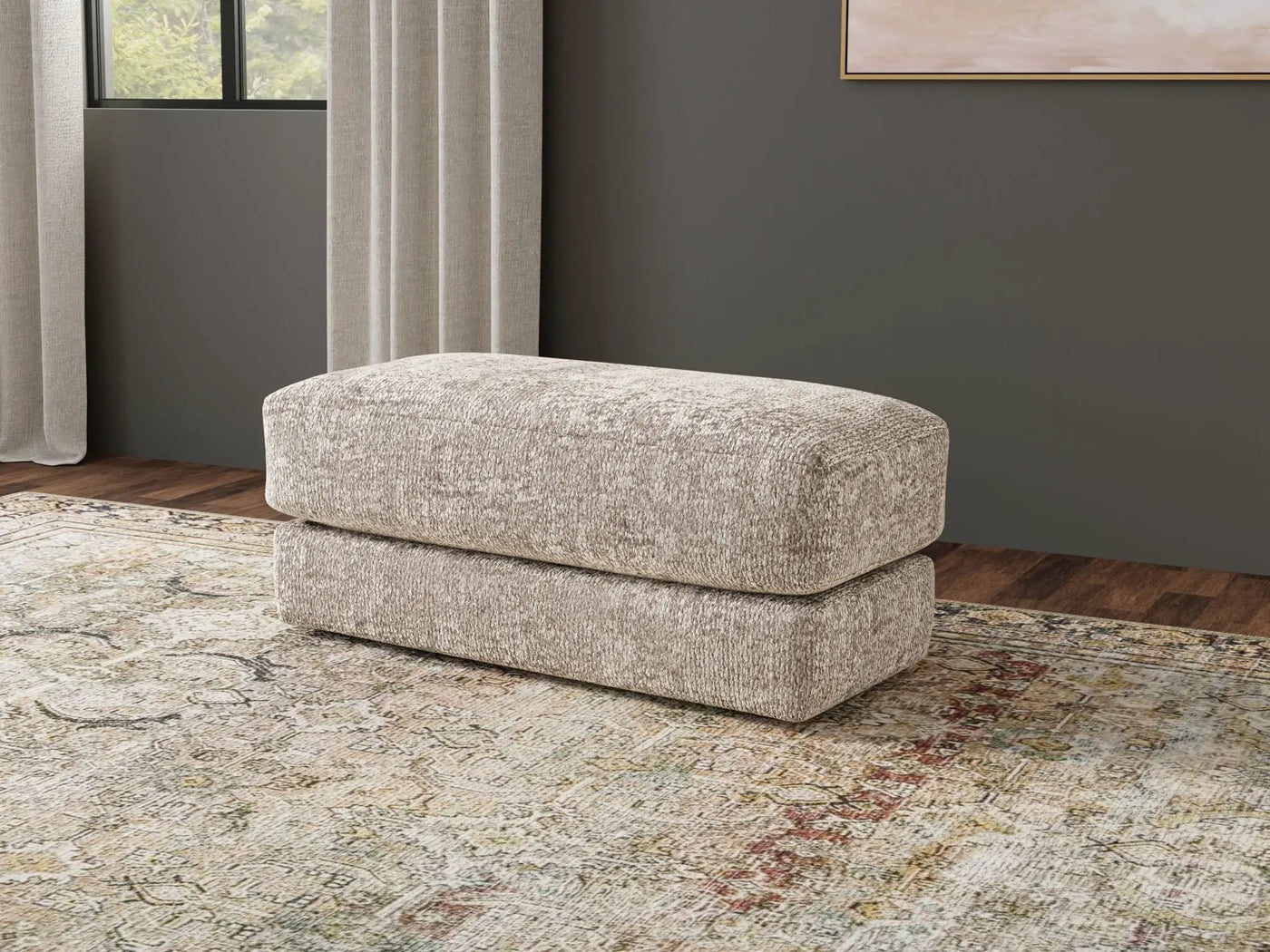 Jaden - Fabric Ottoman by Unique Piece Furniture