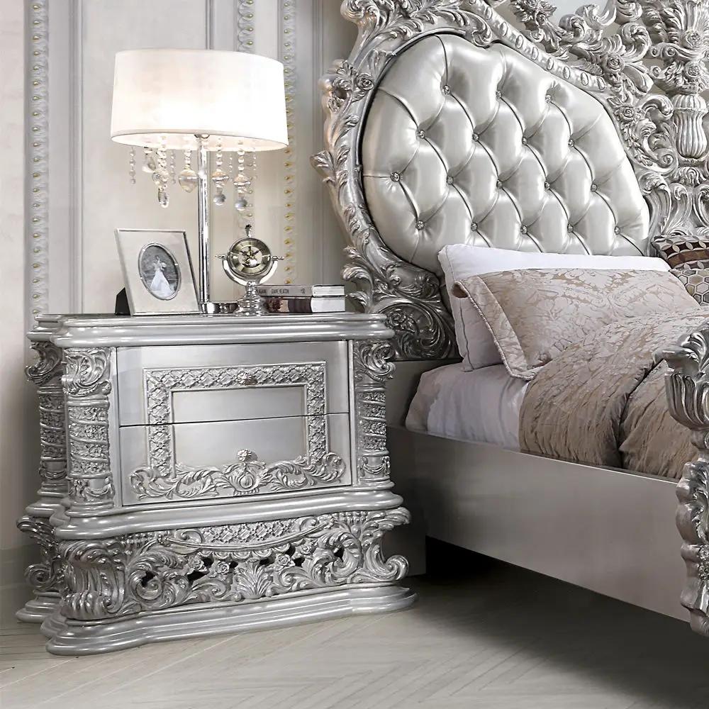 Valkyrie - Nightstand - Antique Platinum by Unique Piece Furniture