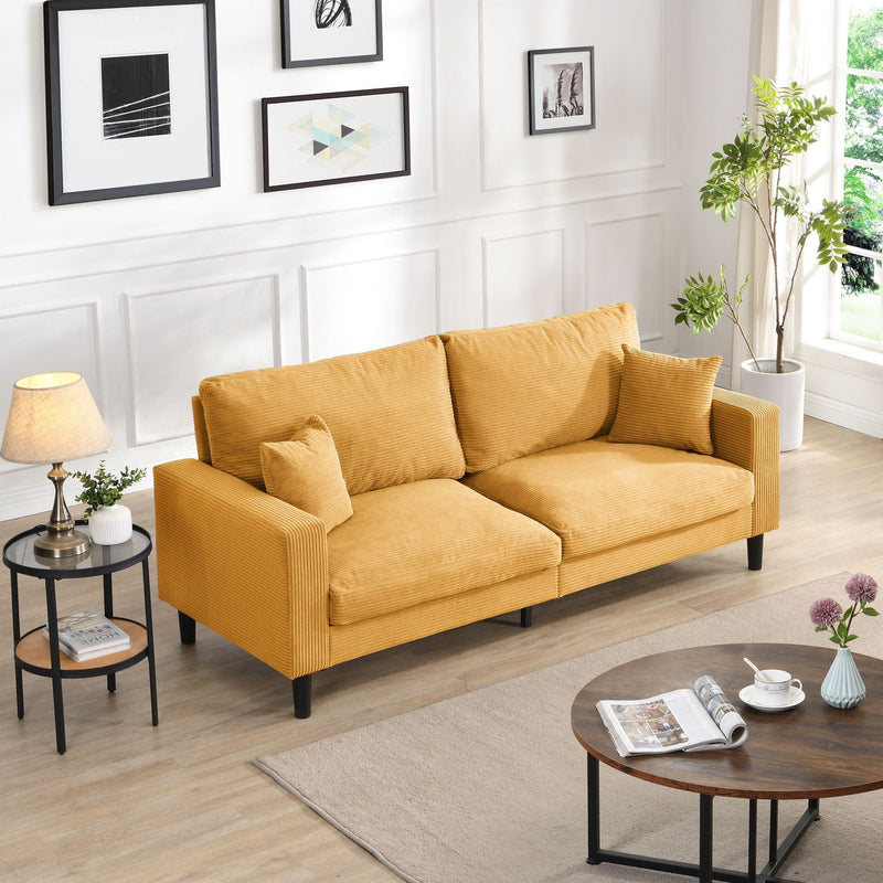 Modern Upholstered 3 Seat Sofa, High Resilience by HouseOfZazla