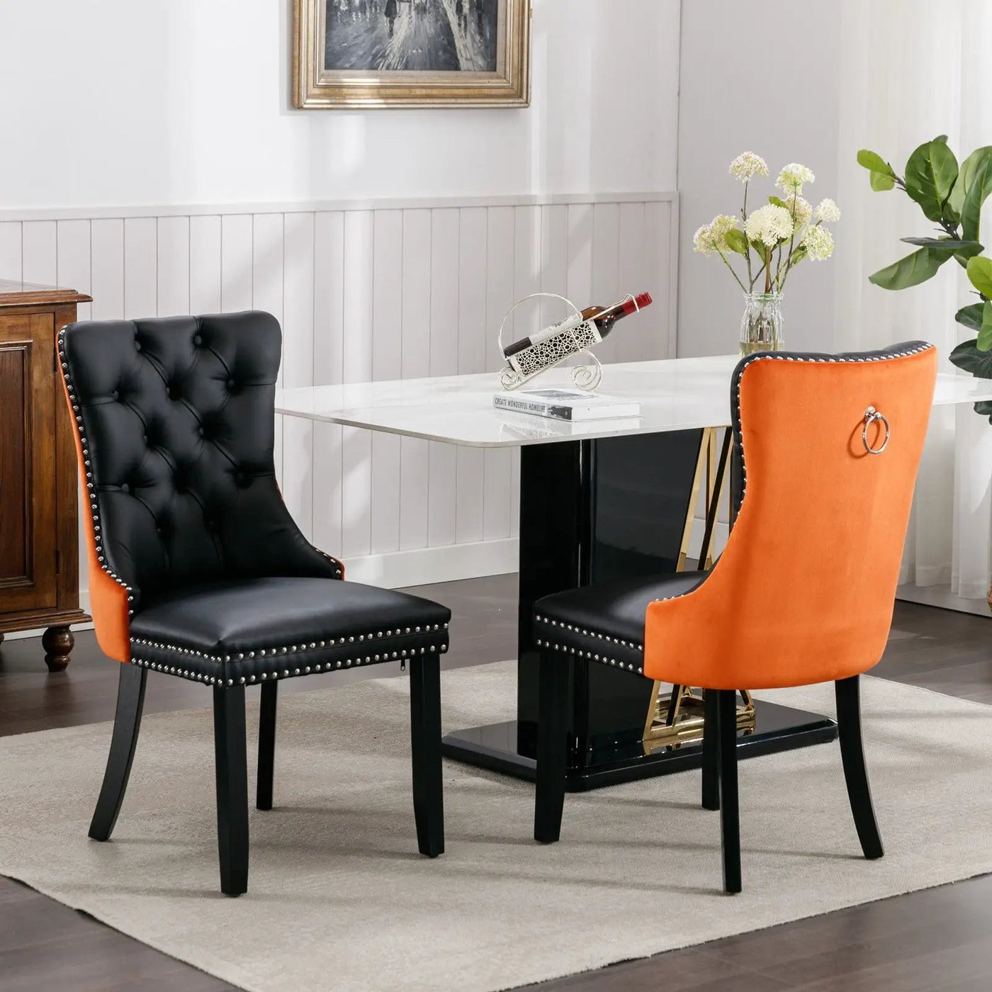 Nikki - Modern Upholstered Dining Chair (Set of 2) by HouseOfZazla