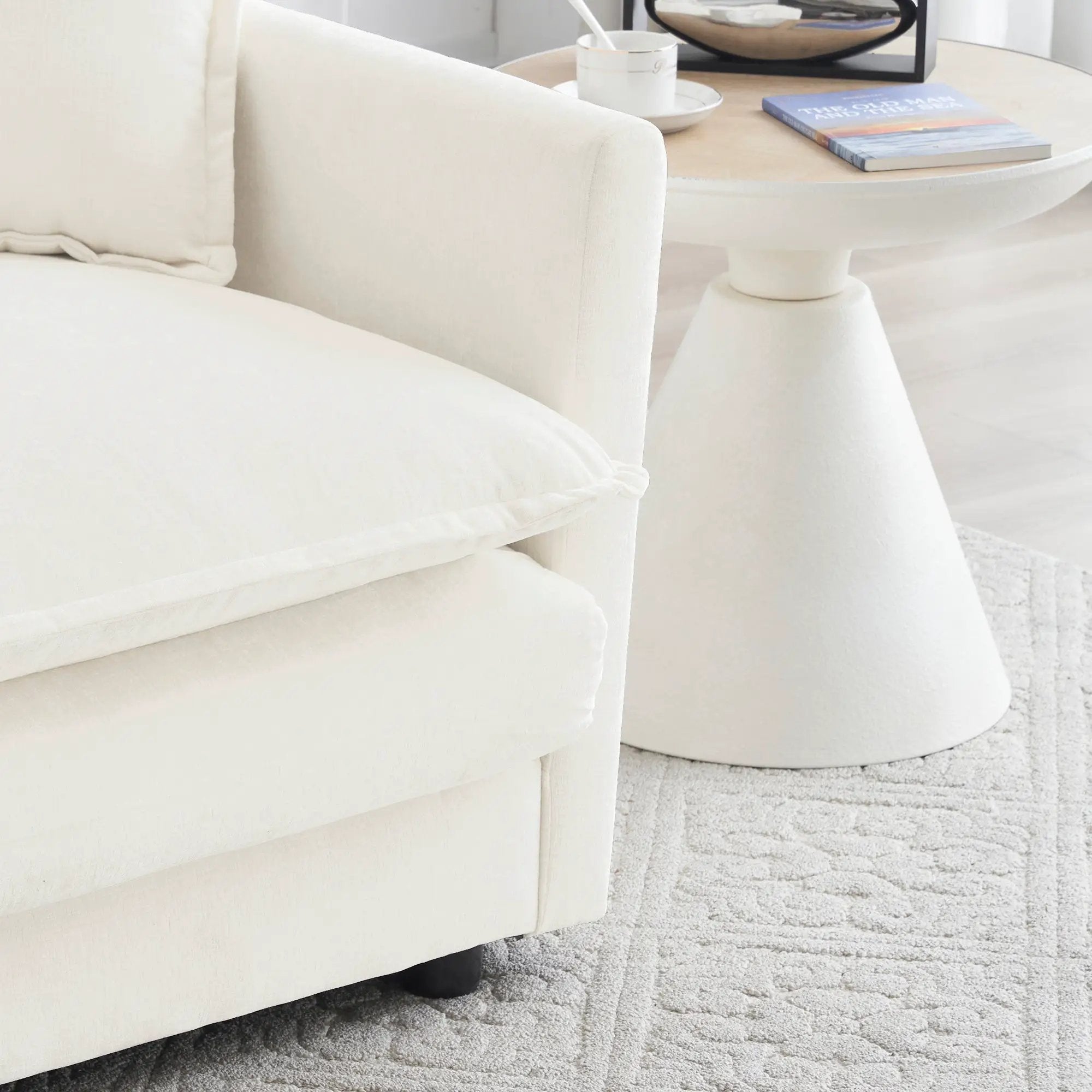 Accent Chair Set of 2, High-End Chenille Upholstered Armchairs by HouseOfZazla
