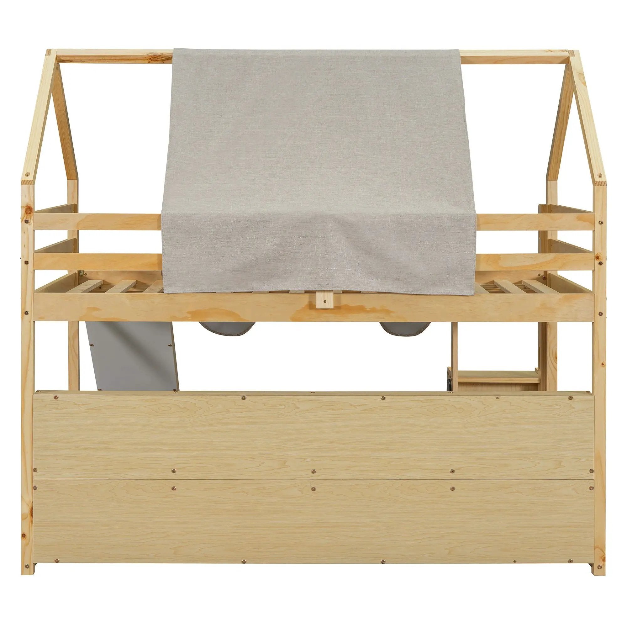 Loft Bed With House Shaped Frame And Tent by HouseOfZazla