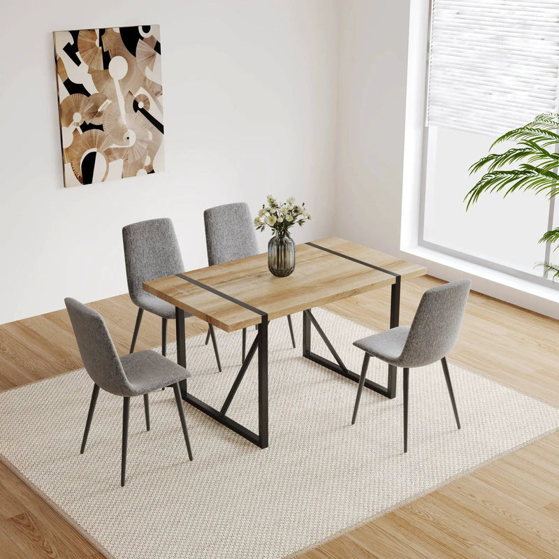 Modern Upholstered Dining Chairs With Cushion Seat And Sturdy Legs (Set of 4) by Unique Piece Furniture