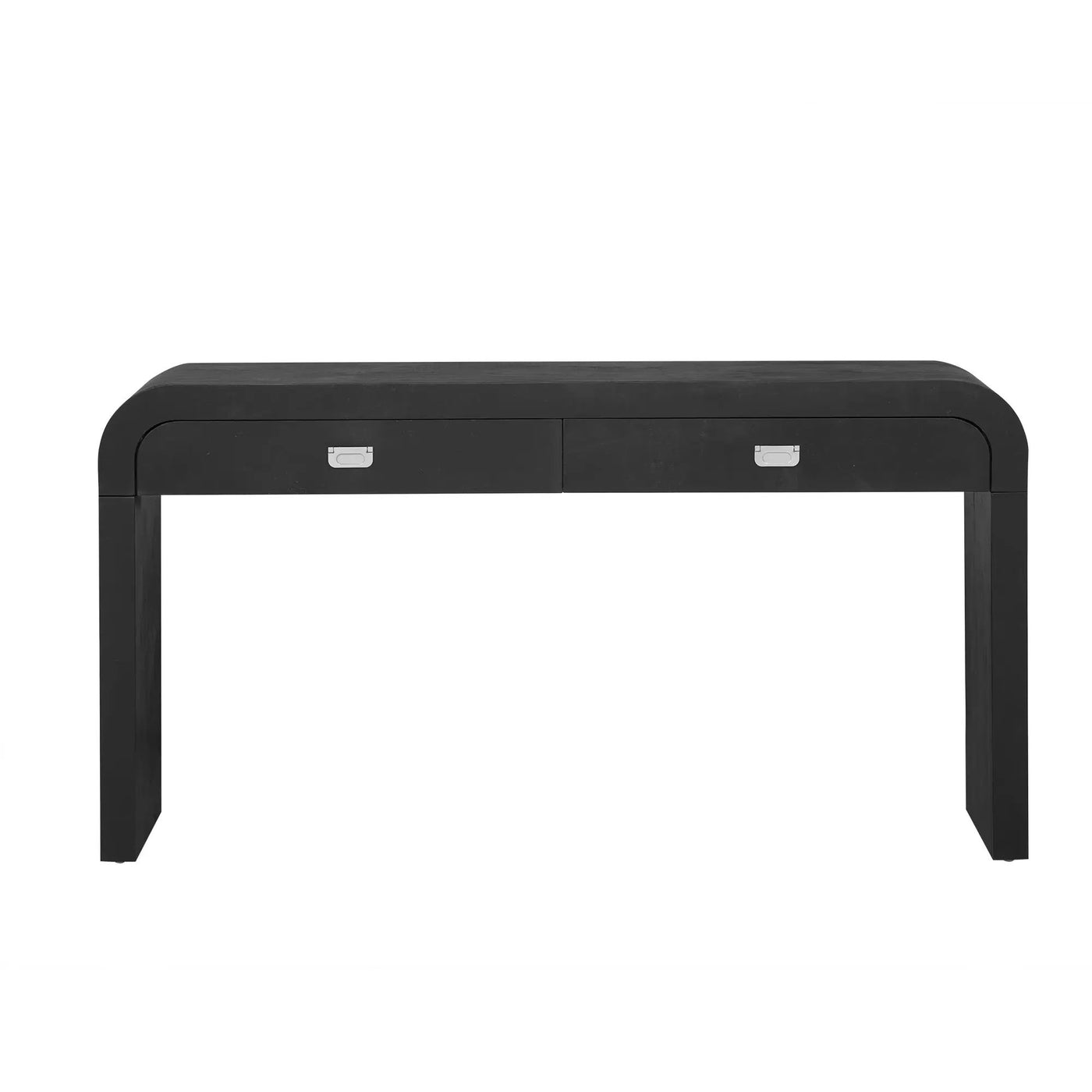 U_STYLE 60'' Wooden Entryway Table with Burl Veneer by HouseOfZazla