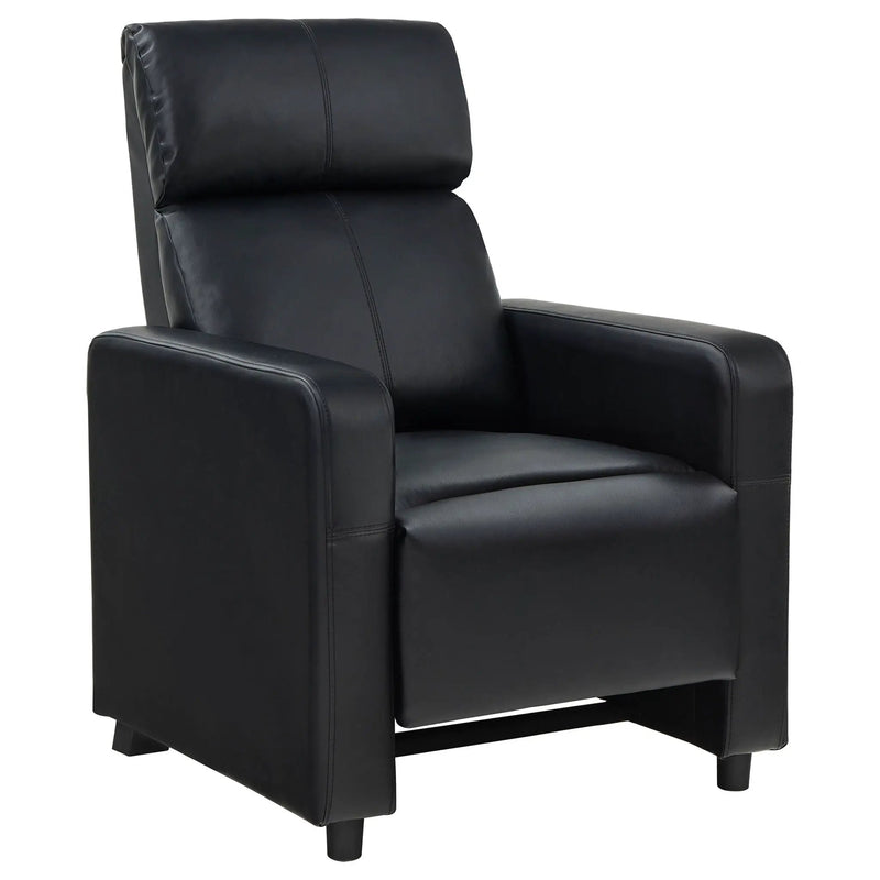 Push Back Recliner - Black by Unique Piece Furniture