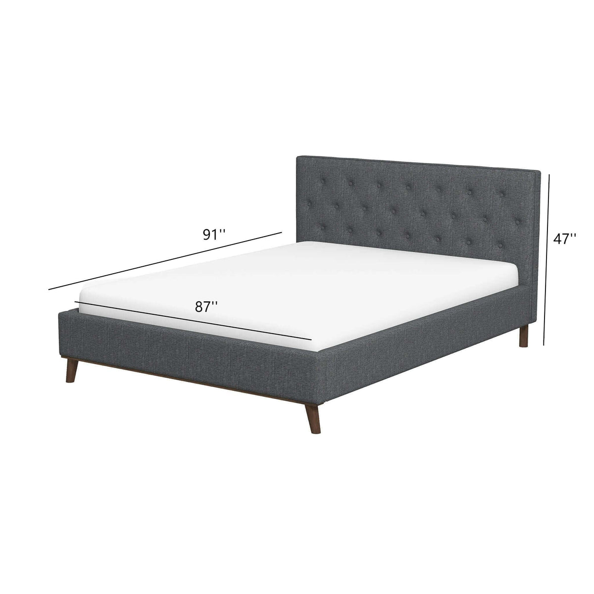 Graceville - Elegant Design Platform Bed, photo 12 of 14