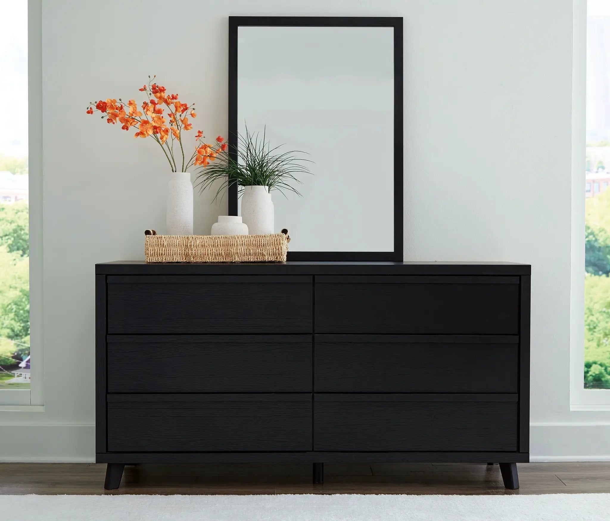 Danziar - Dresser And Mirror - Black by Unique Piece Furniture