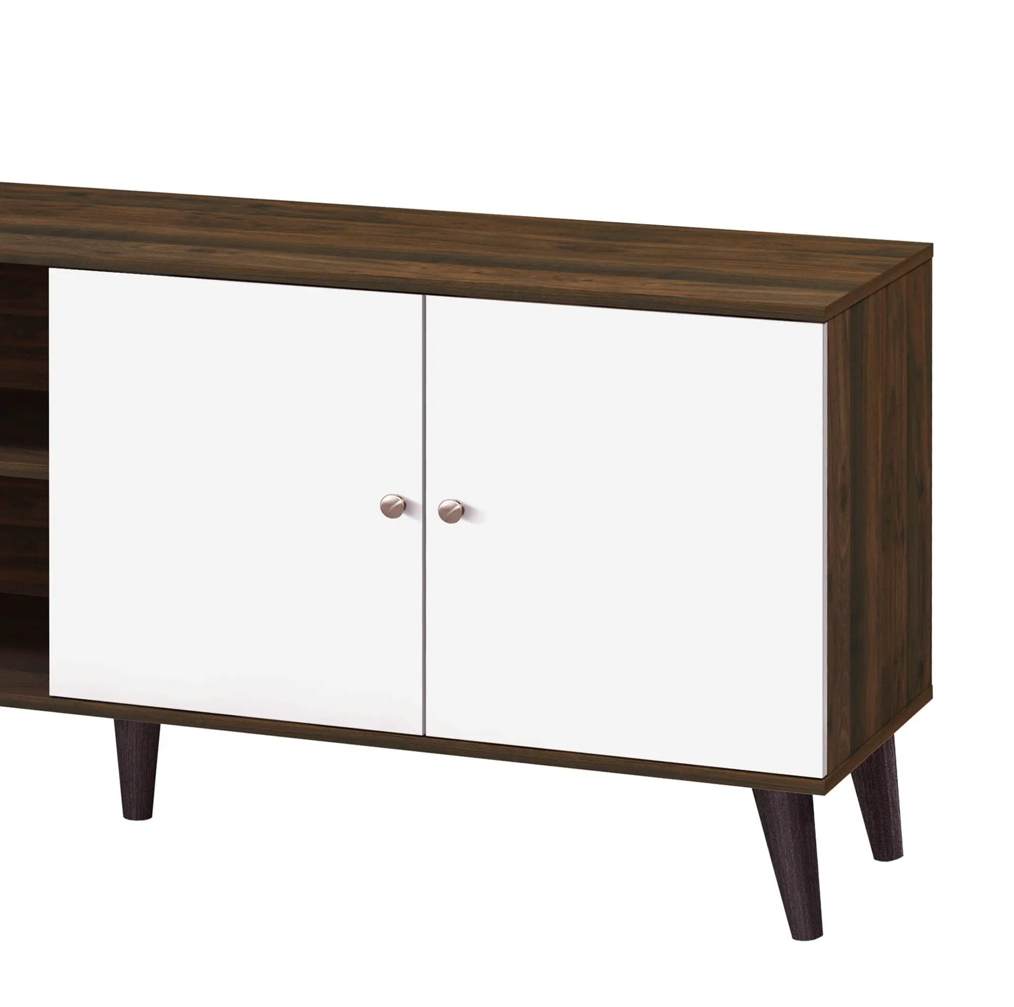 Amidon - TV Stand, With 2 Storage Shelves And 1 Cabinet by Unique Piece Furniture