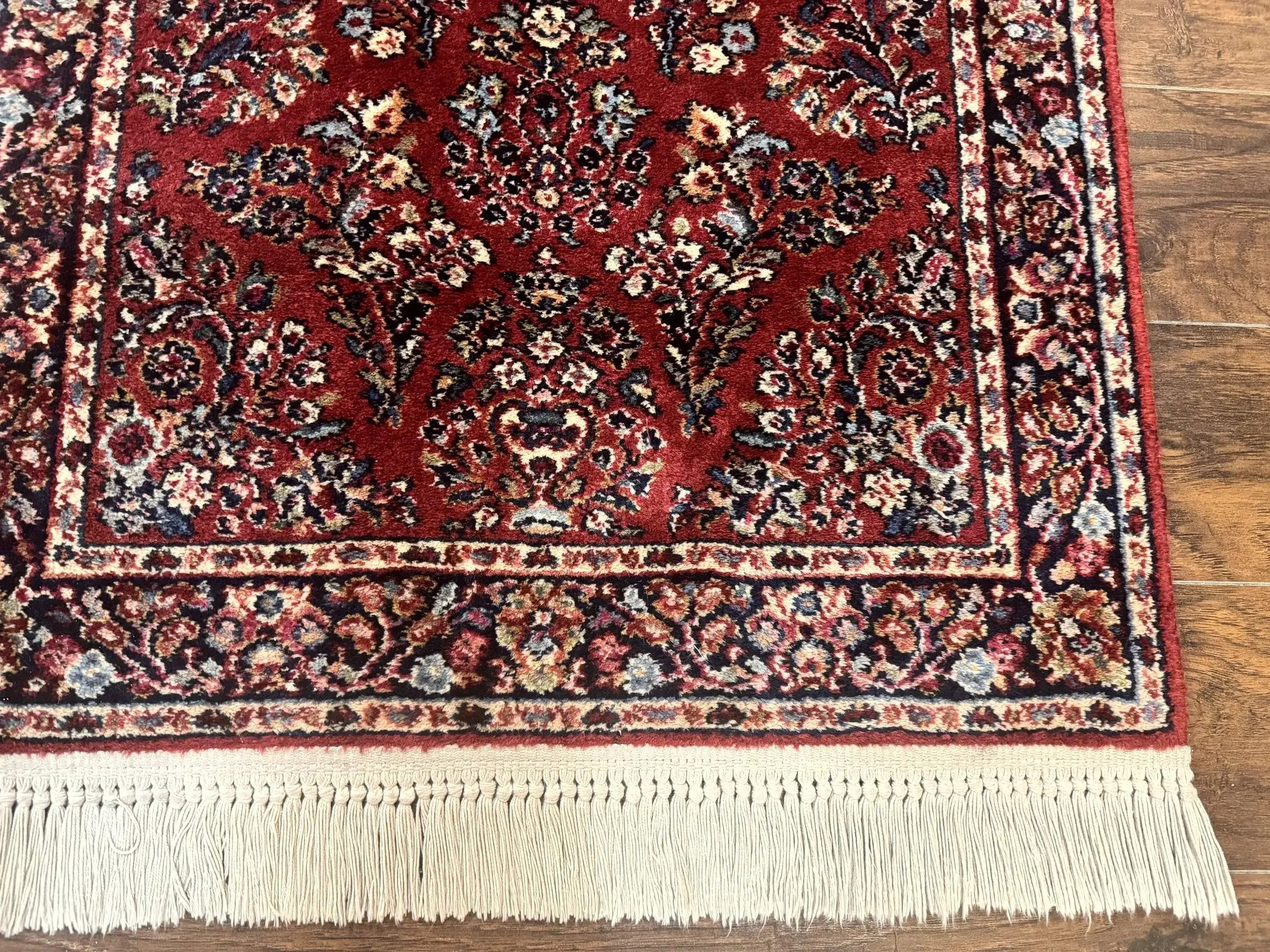 Karastan Rug 3x5 Red Sarouk #785, Karastan Wool Pile Rug, Original 700 Series, Discontinued Vintage Karastan Carpet by Jewel Rugs