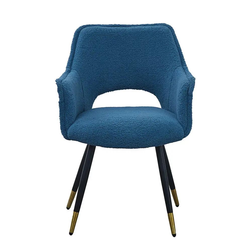 Side Chair, Living Room Bedroom Kitchen Vanity Accent Chair (Set of 2) - Blue by Unique Piece Furniture