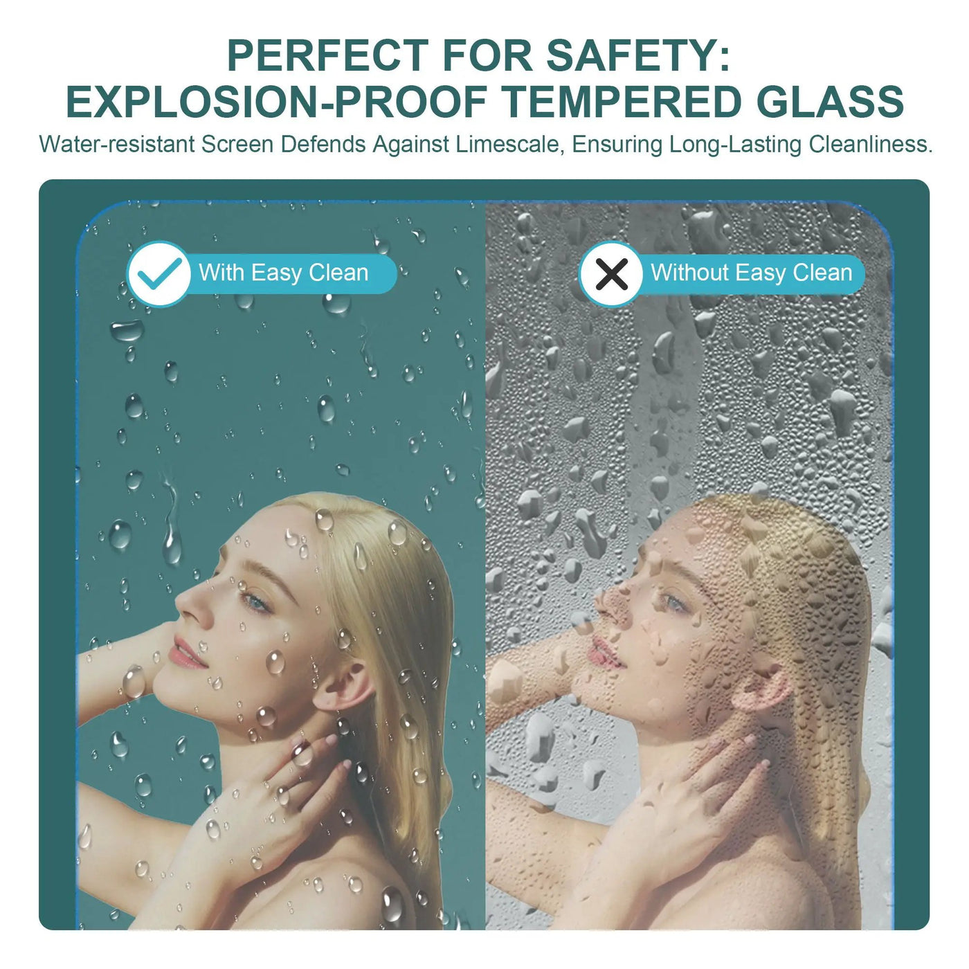 Fold Frameless Shower Door With Tempered Glass by HouseOfZazla