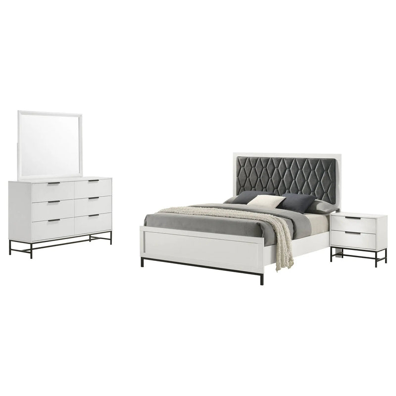 Sonora 4-piece California King Bedroom Set White by Unique Piece Furniture