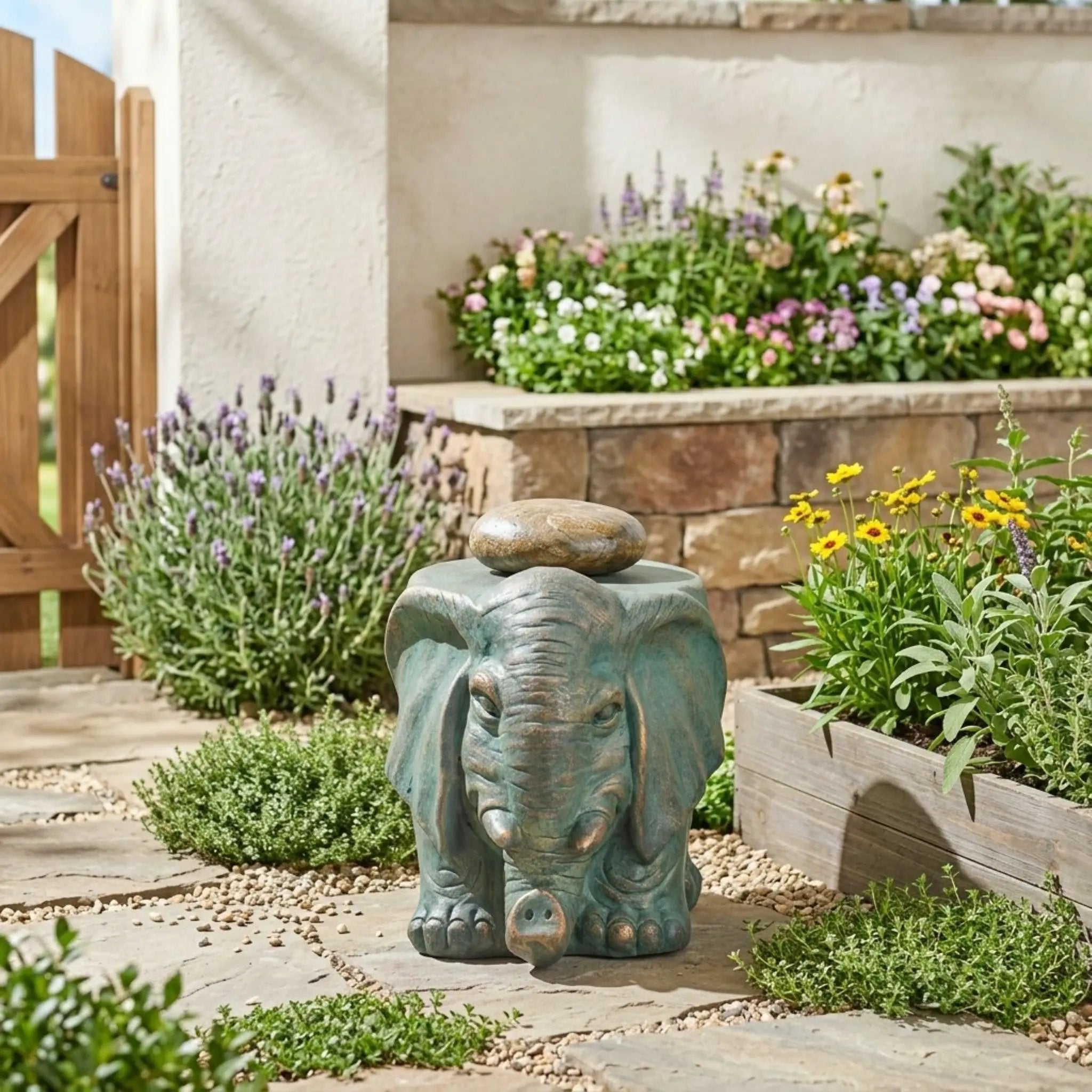 Elephant Garden Stool by HouseOfZazla