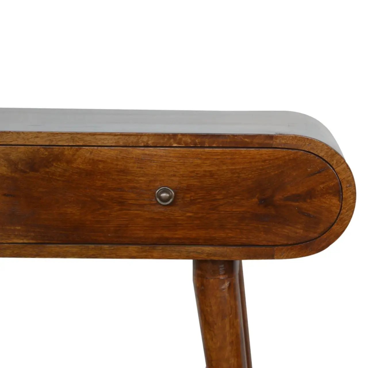 Solid Wood Curved Edge Console Table by Unique Piece Furniture