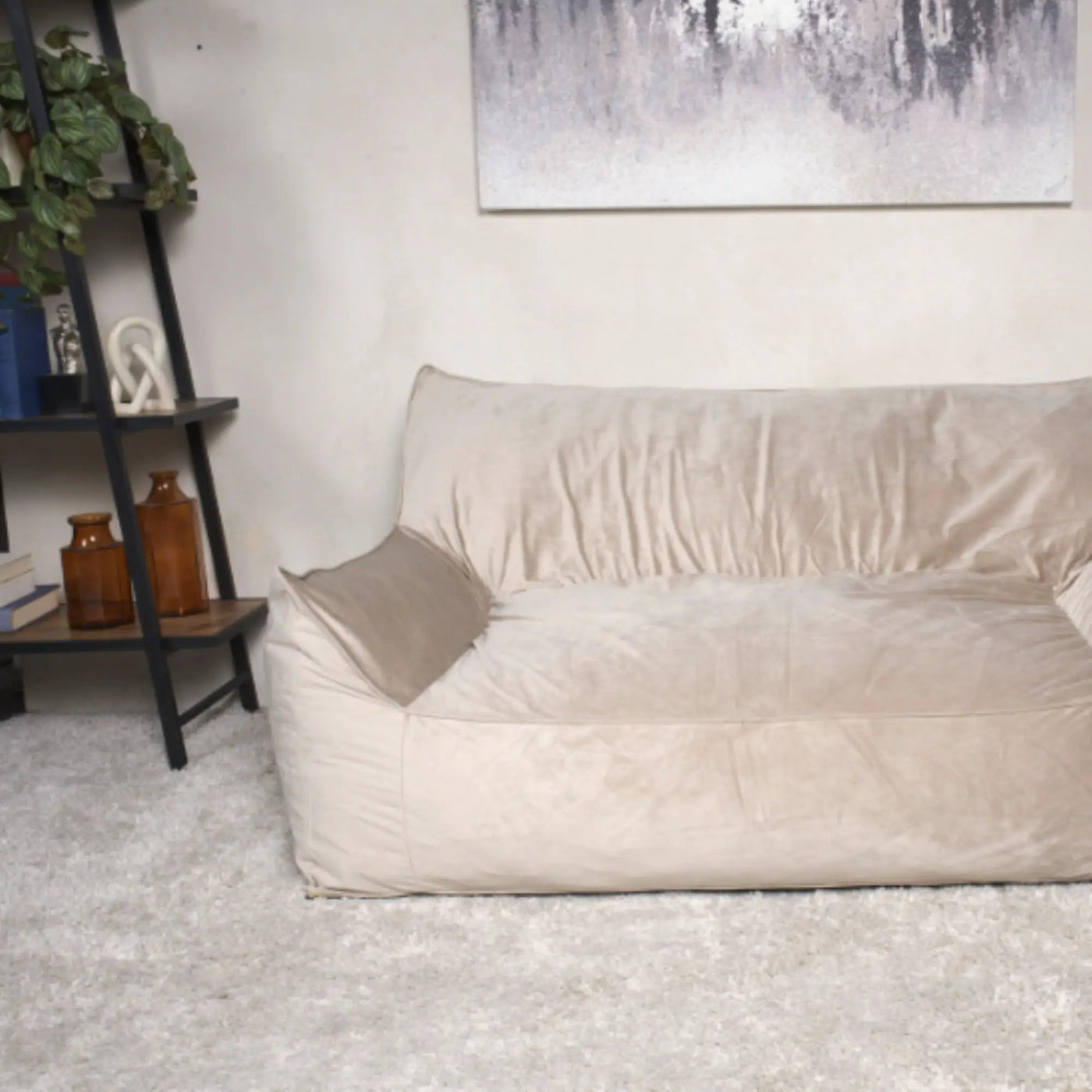 Fila - een Oversized Seater Bean Bag Chair With Armrests by HouseOfZazla