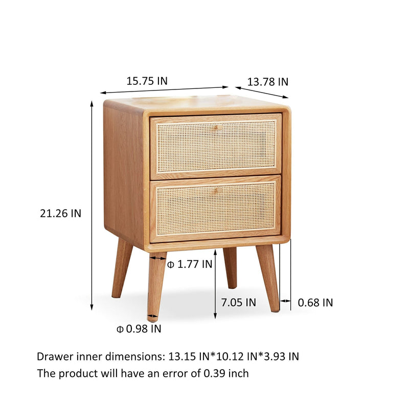 Bedside Cabinet, Modern Simple Nightstands European Beech by HouseOfZazla