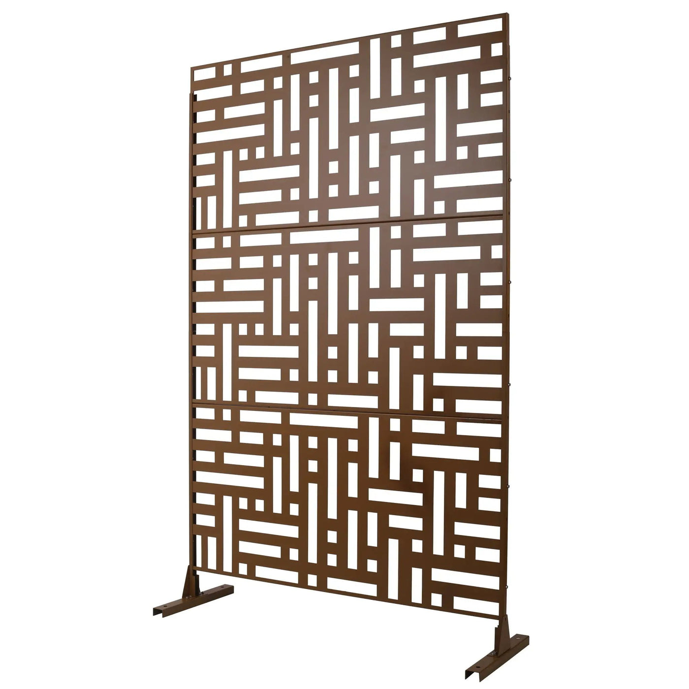 Decorative Freestanding Metal Privacy Screen For Indoor & Outdoor Use by HouseOfZazla