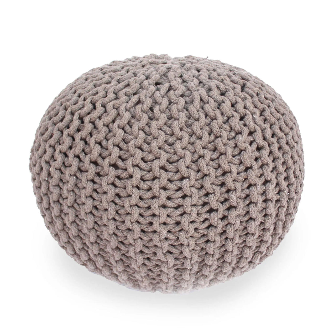 Moro Knitted Round Pouf With Pumpkin Shape by HouseOfZazla