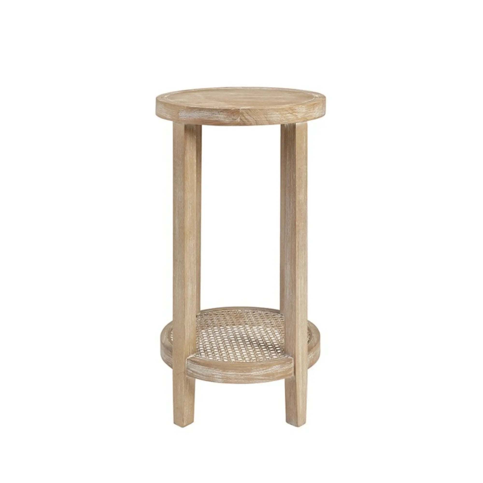 Bedford - Round Accent Table - Reclaimed Wheat by Unique Piece Furniture