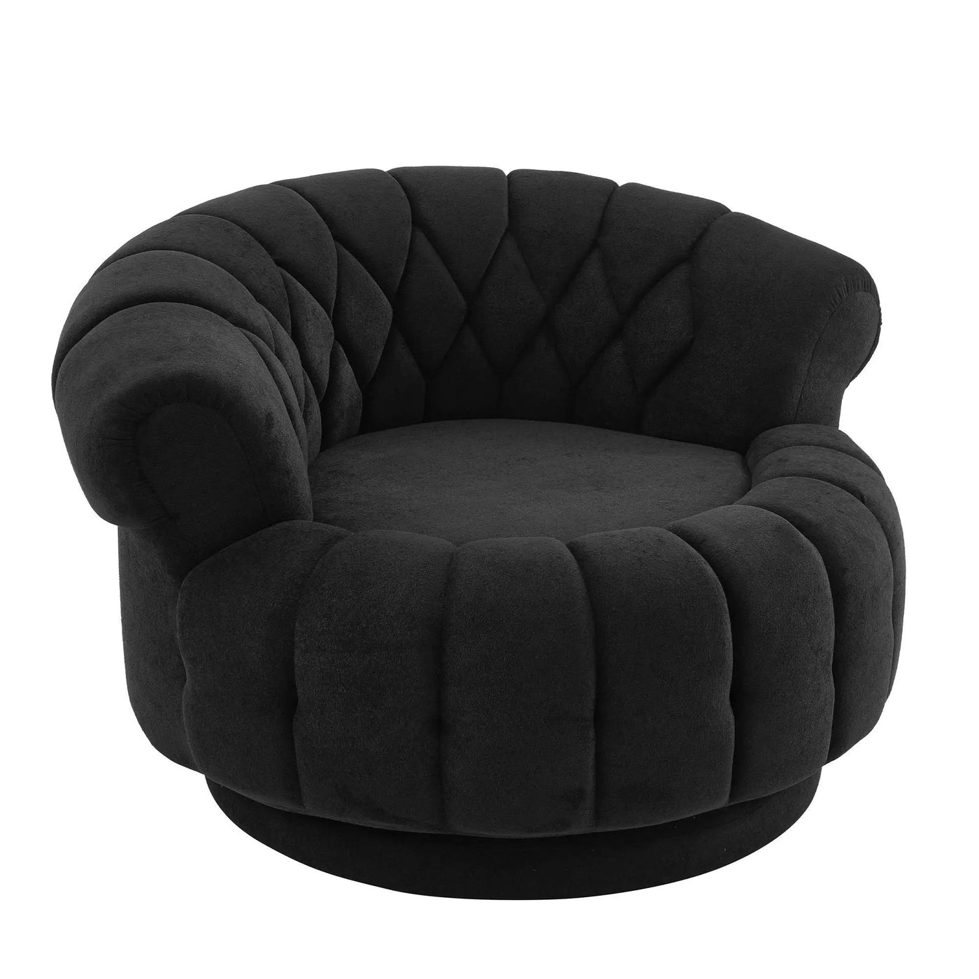 Round Swivel Accent Chair With Rotation by Unique Piece Furniture