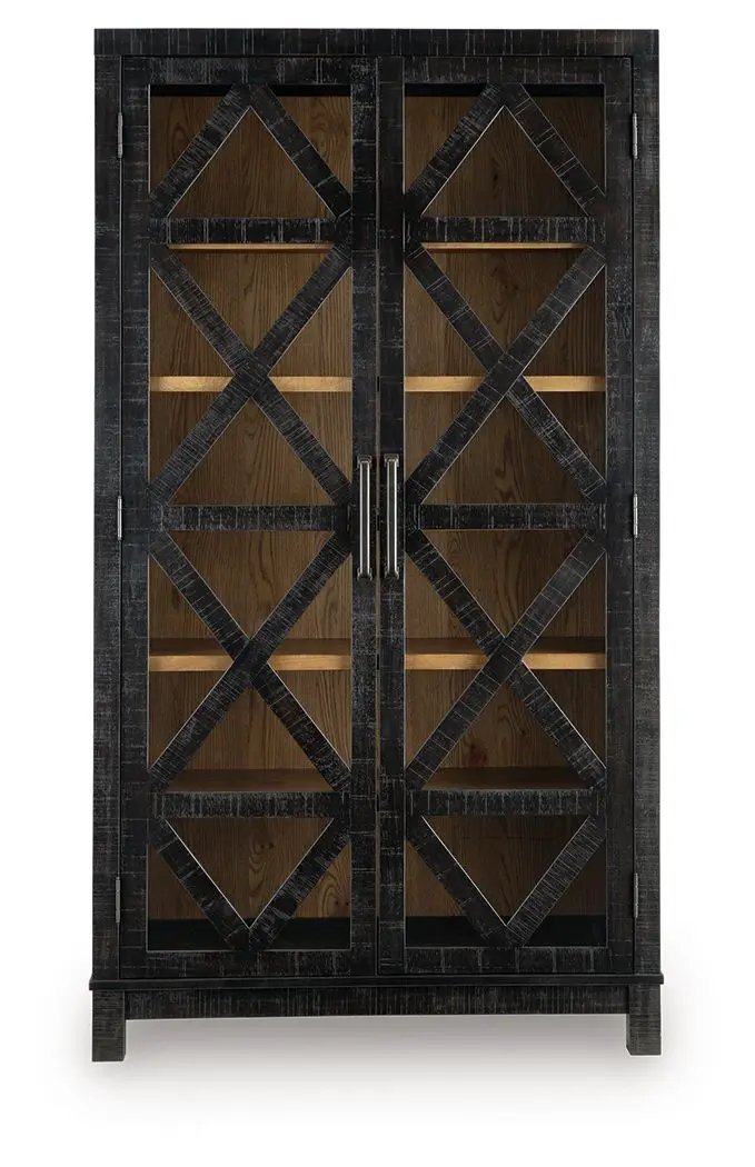Christop - Accent Cabinet - Black / Brown by Unique Piece Furniture