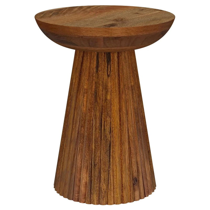 Waters - Round Accent Side Table - Honey by HouseOfZazla