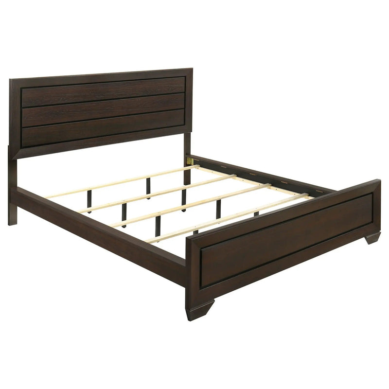 Kauffman Wood California King Panel Bed Dark Cocoa by Unique Piece Furniture
