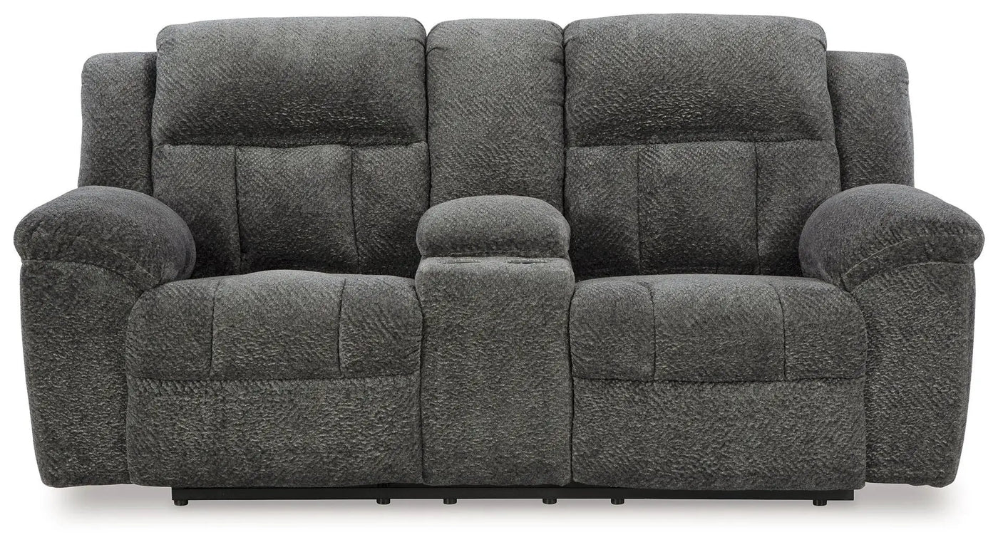 Frohn - Dbl Reclining Loveseat With Console by Unique Piece Furniture