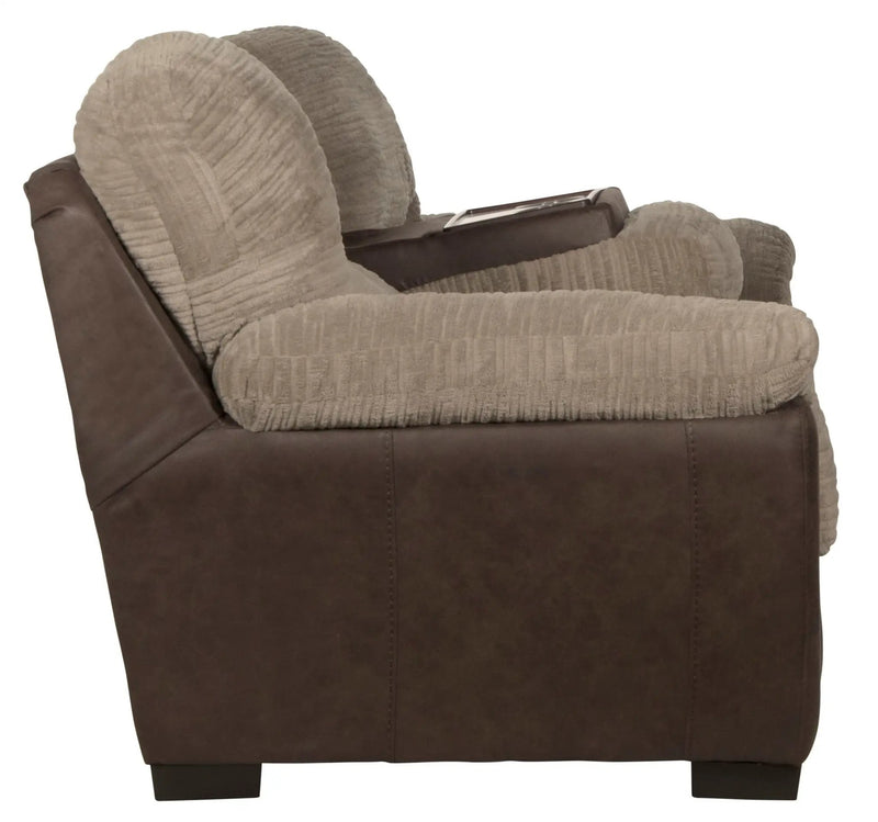 McMahon - Sofa With Drop Down Table - Bark by Unique Piece Furniture