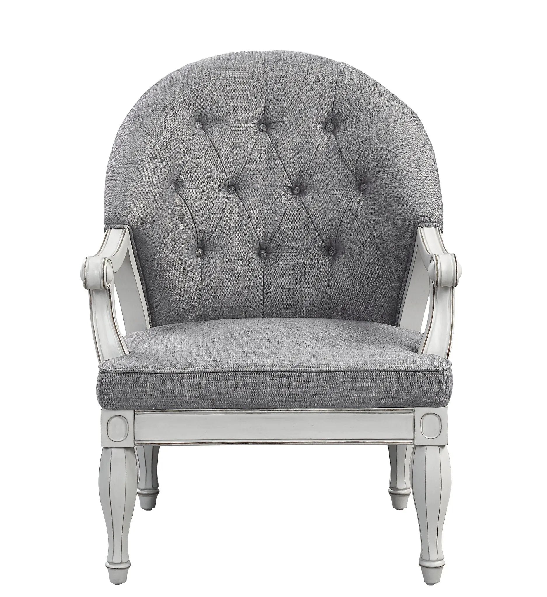 Florian - Antique Chair - Gray / White by Unique Piece Furniture