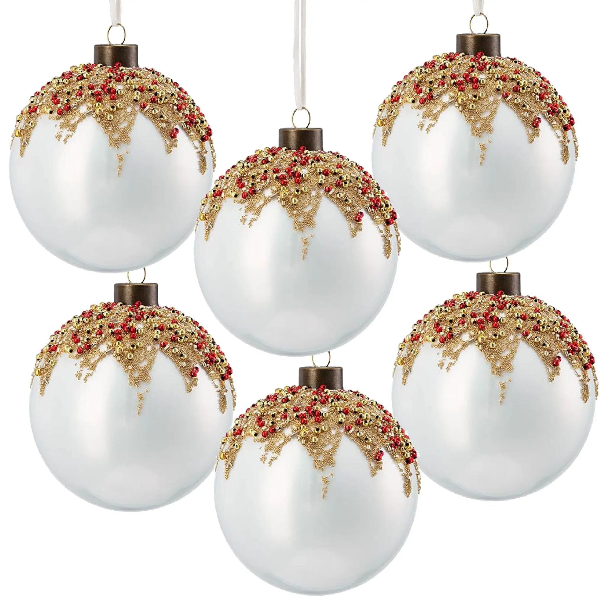 Christmas Ball Ornaments, Decorative Hanging Ball Christmas Tree Ornaments For Holiday Party Decorations by Unique Piece Furniture