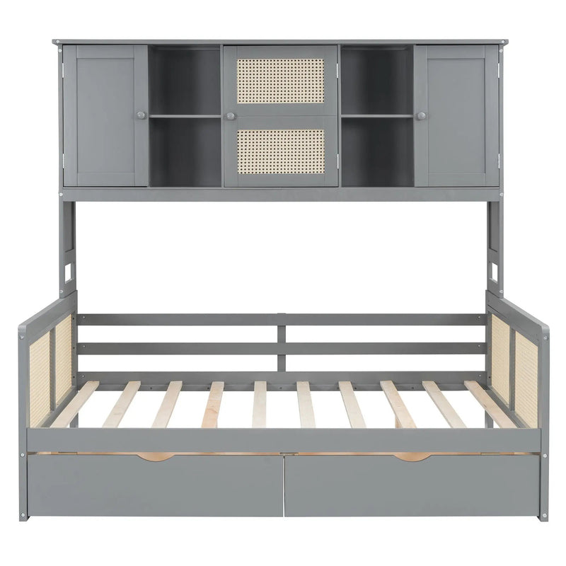 Daybed And All In One Cabinet And Shelf by Unique Piece Furniture