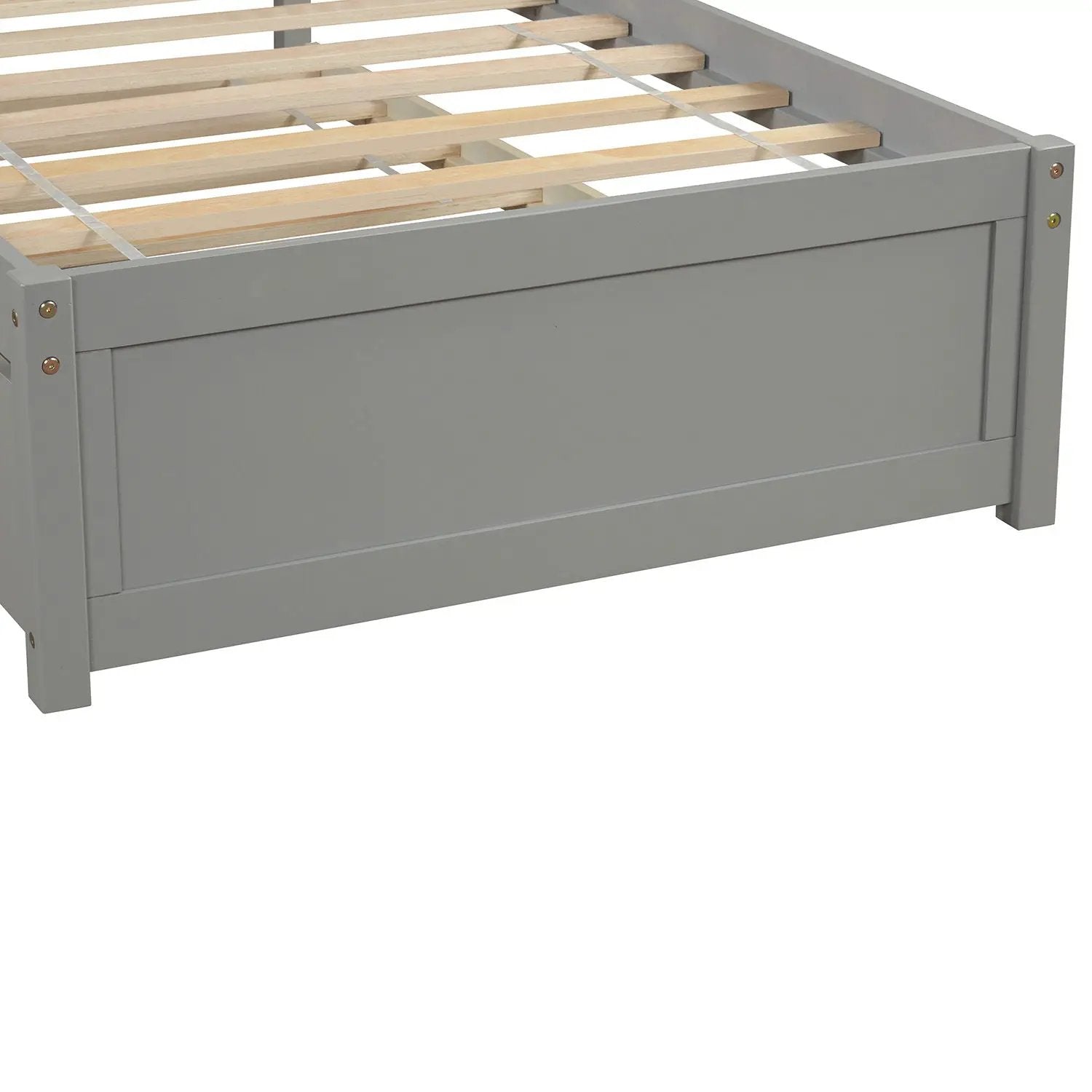 Platform Bed Wood Bed Frame With Trundle by HouseOfZazla